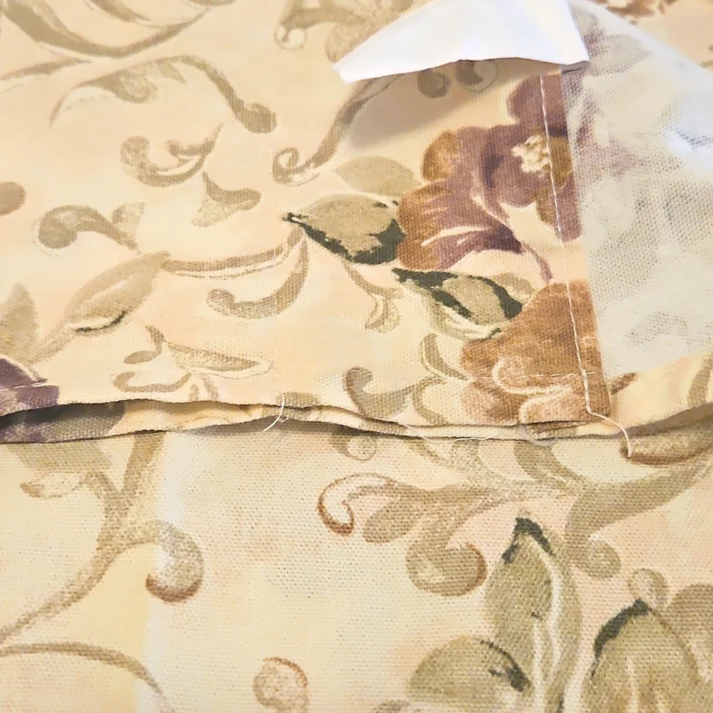 Floral Valance SET of One Window 2 Pieces Included 40x24x36